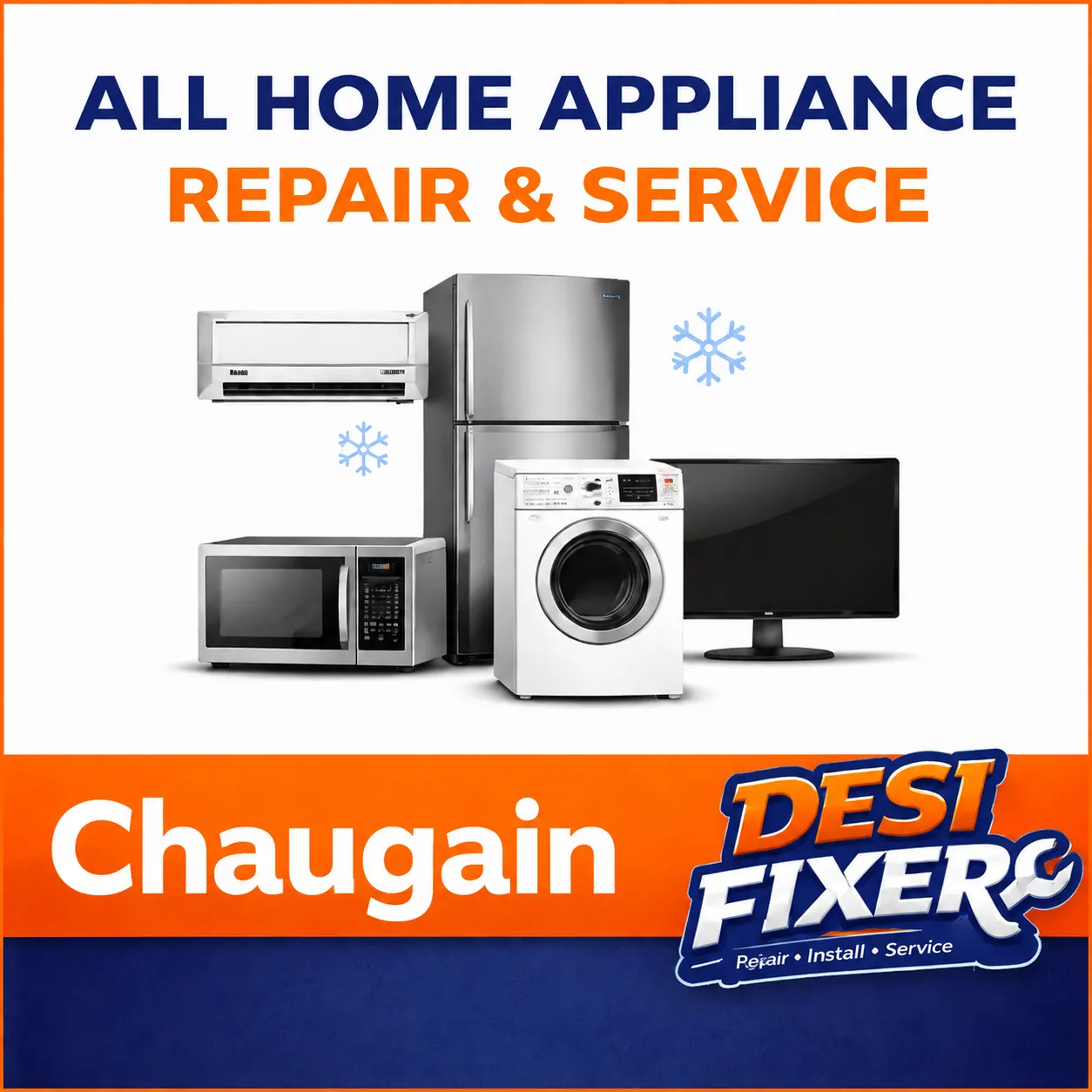 DesiFixer AC, Cooler, Washing Machine, Fridge, and TV Repair Service in Chaugain