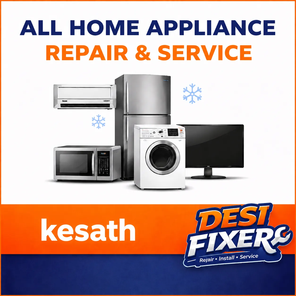DesiFixer AC, Cooler, Washing Machine, Fridge, and TV Repair Service in Kesath