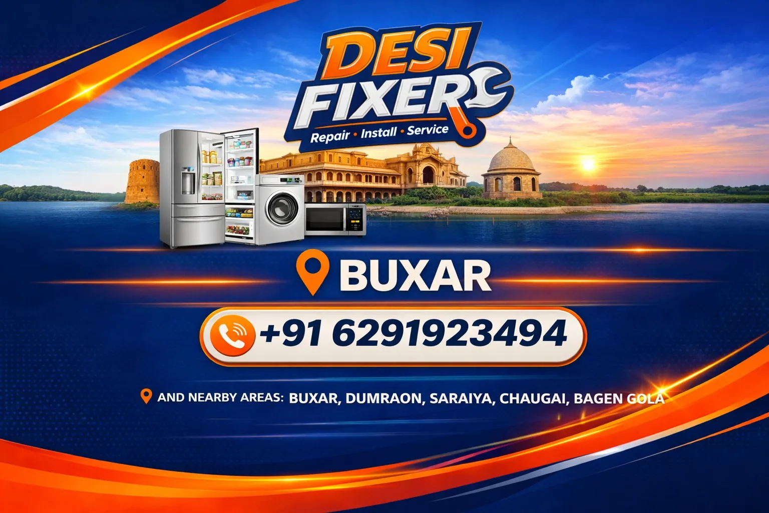 DesiFixer AC, Cooler, Washing Machine, Fridge, and TV Repair Service in Buxar